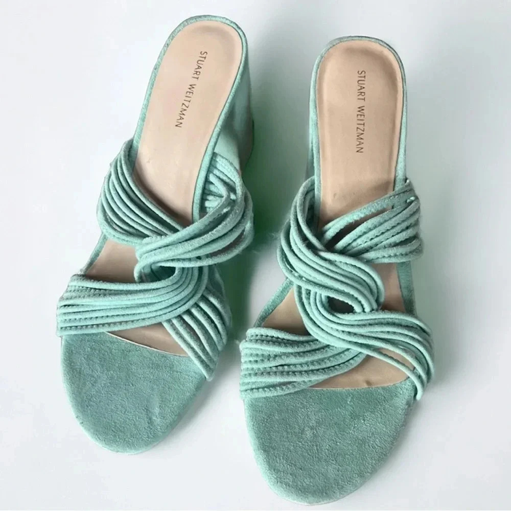 Stuart Weitzman Women's Mint Green Sandals